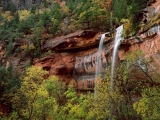Emerald Pools Waterfall, Zion National Park, Utah