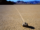 Mysterious _Sliding Rock_ at Racetrack Playa, Death Valley National Park, California