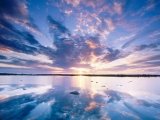 Sunset Skies, Tundra Lake, Churchill, Manitoba, Canada