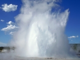 Great Fountain Geyser Erupting, Yellowstone National Park, Wyoming