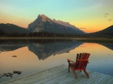 Vermillion Lake Escape, Mount Rundle Reflected, Banff National Park, Canada