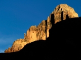 Sunset Light on Canyon Wall, Grand Canyon National Park, Arizona