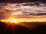 Sunrise from Newfound Gap, Great Smoky Mountains, Tennessee