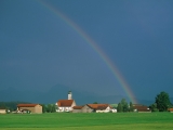 Rainbow over Bavaria, Germany