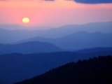 Sunrise From Newfound Gap, Great Smoky Mountains, North Carolina