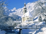 Ramsau Parish Church, Reiteralpe Mountains, Berchtesgaden, Germany