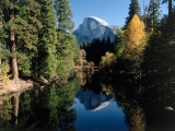 Half Dome, Merced River, Yosemite, California