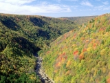 Blackwater River From Pendleton Overlook, West Virginia