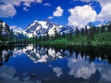 Mount Shuksan Mirrored on Picture Lake, Washington