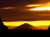 Sunset Over Black Butte, Deschutes County, Oregon
